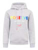 Zwillingsherz Hoodie "Positive" in Grau