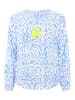 Zwillingsherz Bluse "Ornamente" in Blau