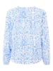 Zwillingsherz Bluse "Ornamente" in Blau