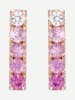 DIAMANTA Roségold-Ohrringe "Linou" mit Edelsteinen