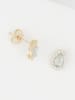 OR ÉCLAT Gold-Ohrstecker "Greenwich" mit Topas