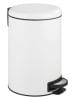 Wenko Pedaalemmer "Leman" wit - 12 l