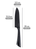 Wenko Kochmesser "Ace" in Schwarz - (L)25 cm
