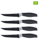 Wenko 4er-Set: Steakmesser "Otis" in Schwarz - (L)21,5 cm