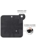 Wenko 2er-Set: Topf-Untersetzer "Wesi" in Schwarz - (L)16 x (B)16 cm