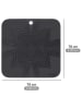 Wenko 2er-Set: Topf-Untersetzer "Wesi" in Schwarz - (L)16 x (B)16 cm