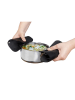 Wenko 2er-Set: Topf-Untersetzer "Wesi" in Schwarz - (L)16 x (B)16 cm