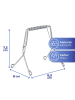 Wenko 10-delige set: roestvrijstalen rolladeklemmen - (L)7,5 cm