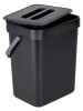 Wenko Tür-Abfalleimer "Bin" in Schwarz - (B)20 x (H)24,5 x (T)15,5 cm