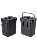 Wenko Tür-Abfalleimer "Bin" in Schwarz - (B)20 x (H)24,5 x (T)15,5 cm