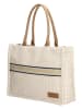 ZEBRA Schultertasche "Natural" in Beige - (B)38 x (H)28 x (T)12 cm
