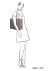 ZEBRA Schultertasche "Lisa" in Grau - (B)34 x (H)28 x (T)14 cm