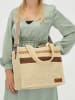 ZEBRA Schultertasche "Lauren" in Beige - (B)34 x (H)28 x (T)12 cm