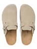 billowy Leren clogs beige