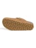 billowy Leder-Clogs in Hellbraun
