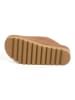 billowy Leren clogs lichtbruin