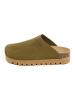 billowy Skórzane chodaki w kolorze khaki