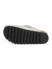 billowy Leren clogs lichtgrijs