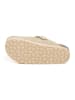billowy Leder-Clogs in Beige