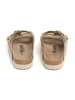 billowy Leren slippers lichtbruin