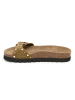 billowy Leren slippers kaki