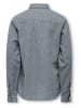 ONLY & SONS Junior Leinen-Hemd "Aiden" in Blaugrau