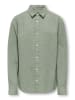 ONLY & SONS Junior Leinen-Hemd "Aiden" in Khaki
