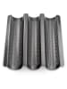Küchenprofi Baguetteblech "Bake One Bake" in Silber - (L)38 x (B)30 cm