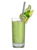 Cilio 4er-Set: Edelstahl-Trinkhalme "Steel Grande" - (L)23 cm