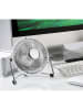 Cilio Tischventilator "Vento" in Silber - (H)14,5 cm