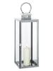 Cilio Edelstahl-Laterne "Torre" in Silber - (B)20 x (H)65 cm