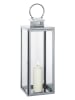 Cilio Edelstahl-Laterne "Torre" in Silber - (B)20 x (H)65 cm