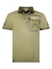 Geographical Norway Koszulka polo "Keony" w kolorze zielonym