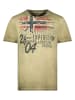 Geographical Norway Koszulka "Jelegant" w kolorze khaki