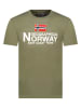 Geographical Norway Koszulka "Jacky" w kolorze khaki