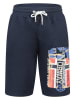 Geographical Norway Bermudy "Paytorn" w kolorze granatowym