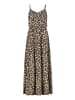 Sublevel Kleid in Beige/ Hellbraun/ Schwarz