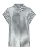 Fresh Made Bluse in Weiß/ Anthrazit