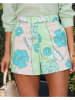 Milan Kiss Short mintgroen/lichtroze