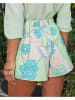 Milan Kiss Short mintgroen/lichtroze