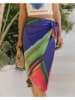 Milan Kiss Pareo donkerblauw/groen/roze