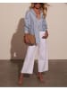 Milan Kiss Blouse blauw/wit