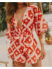 Milan Kiss Jumpsuit in Rosa/ Orange