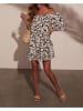Milan Kiss Jurk wit/zwart