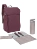 Lässig Wickelrucksack in Pflaume - (L)34 x (B)15 x (H)46 cm