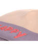 Lässig Woll-Beanie in Beige/ Lila