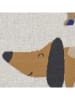 Lässig Decke in Grau/ Hellbraun - (L)100 x (B)80 cm