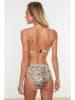 trendyol Bikini in Creme/ Braun