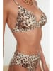 trendyol Bikini in Creme/ Braun