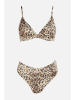 trendyol Bikini in Creme/ Braun